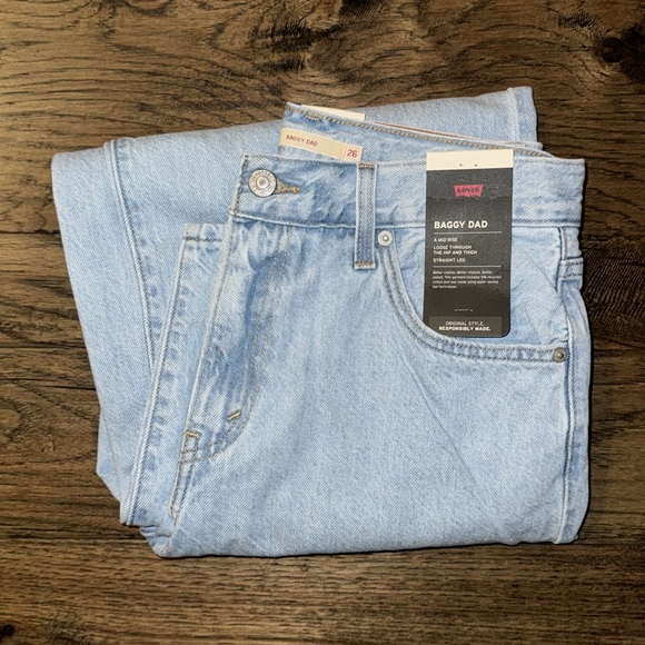 Levi's® Premium Baggy Dad Jean Light Indigo Stonewash - Blue - Picture 9 of 12